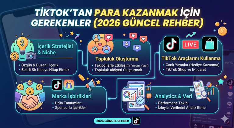 TikTok’tan Para Kazanmak İçin Gerekenler (2026 Güncel Rehber)